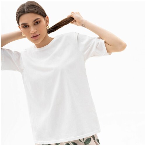 фото Футболка женская, домашняя kuchenland, р. s, хлопок, белая, janice