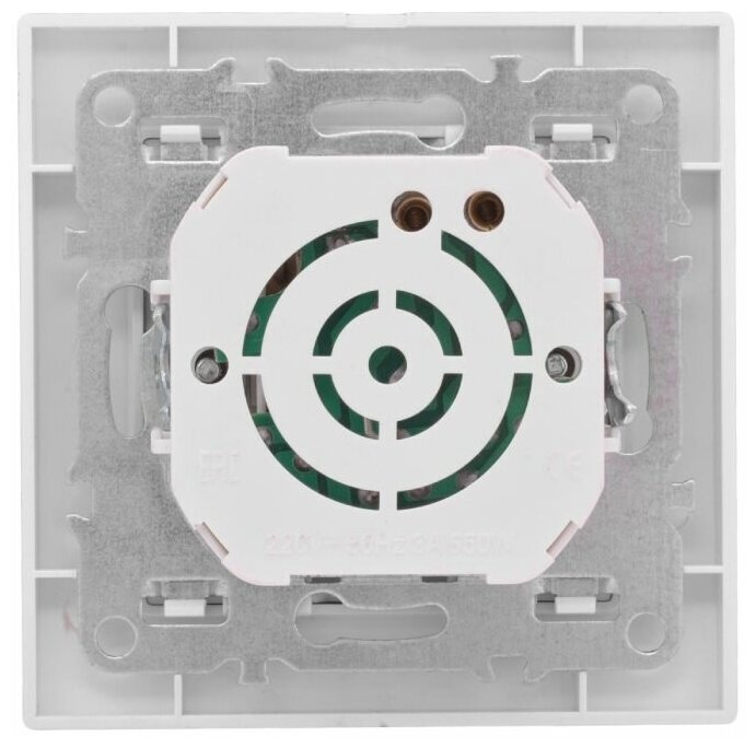 ERD06-101-10 Светорегулятор поворотный EKF Basic Минск, 600 Вт, скрытый монтаж, белый - фотография № 2