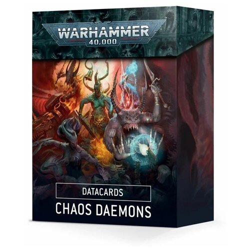 Датакарты Chaos Daemons для настольной игры Warhammer 40000 девятой редакции - на английском языке