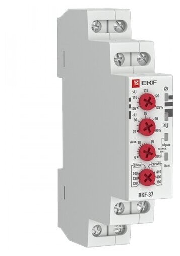 EKF PROxima Реле контроля фаз RKF-37, EKF, арт. rkf-37