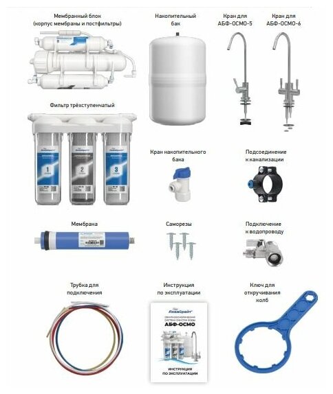 Фильтр с обратным осмосом Аквабрайт АБФ-ОСМО-5 промо - фотография № 2