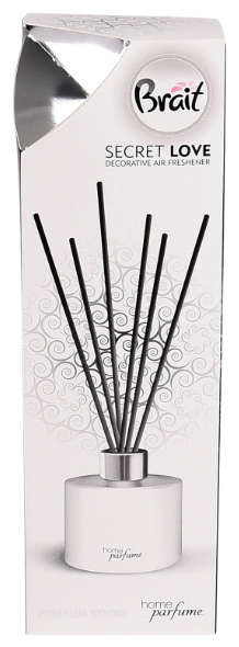 Brait Home Perfume Premium Sticks Secret Love Декоративный премиальный освежитель воздуха с палочками Серкетная любовь 100 мл