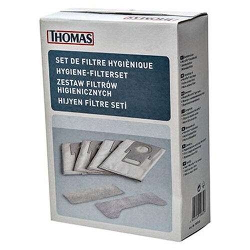 аксессуары для пылесосов topperr fts64 thomas hygiene box Thomas 787230 Комплект мешков и фильтров к системе HYGIENE-BOX, 4 шт.