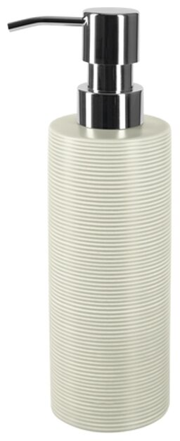 Дозатор для жидкого мыла Spirella Tube-Ribbed, серый - фото №1