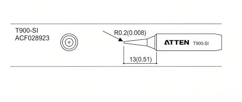 Изображение Паяльное жало Atten T900-SI (ACF028923)