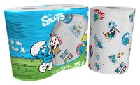 Полотенца бумажные World Cart Smurfs белые с рисунком трёхслойные 2 шт.