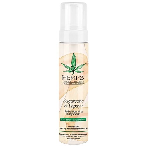 Гель-мусс для душа Hempz Sugarcane & Papaya, 250 мл