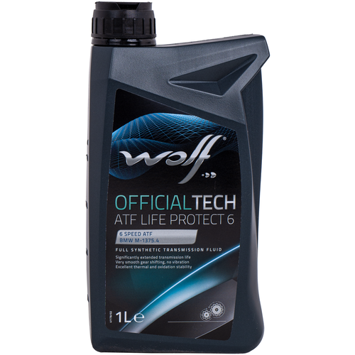 Масло трансмиссионное Wolf OFFICIALTECH ATF LIFE PROTECT 6 1 л