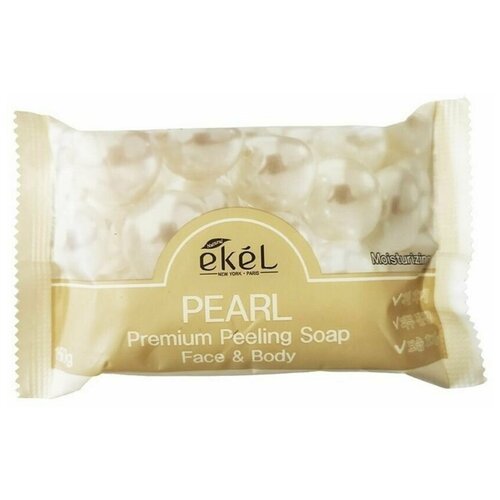 Ekel Мыло косметическое с экстрактом жемчуга Peeling Soap Pearl, 150 гр ekel мыло косметическое с экстрактом жемчуга peeling soap pearl 150 гр