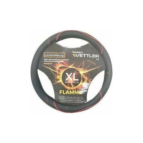 VETTLER Оплетка на руль XL 41-42 см. (Газель) экокожа красный VETTLER FLAMME