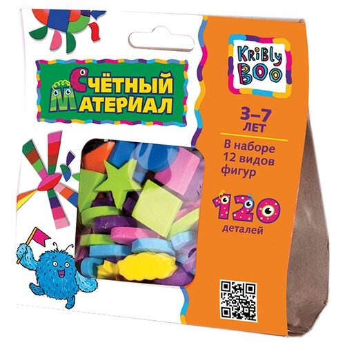 Счетный материал Kribly Boo 120 деталей 47089, 120 шт. kribly boo флуоресцентный конструктор 14 деталей арт 76555 6438240765559 smarty 0047373