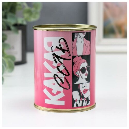 Копилка-банка металл Коплю и трачу какая есть 1шт 398₽