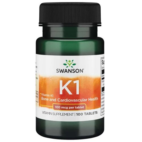 Swanson Vitamin K-1 (Витамин К-1) 100 мкг 100 таблеток (Swanson)