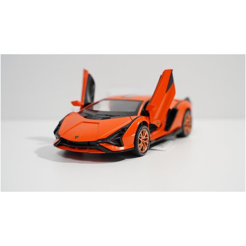 Машинка Lamborghini 1:ı24 с имитацией дыма оранжевый