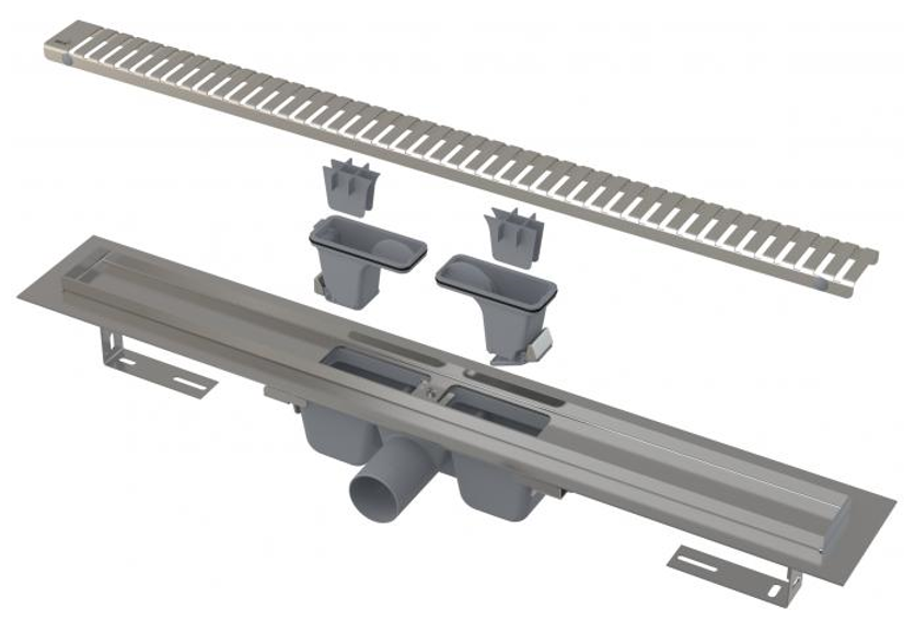 Трубный (коленный) лоток для душа для душевого поддона для ванны Alcadrain APZ1SMART-LINE-750