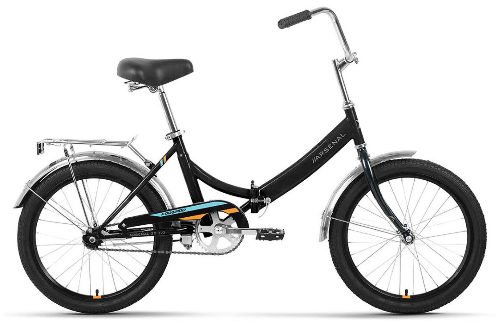 Складной велосипед Forward Arsenal 20 1.0 (2022) 20 Черно-оранжевый