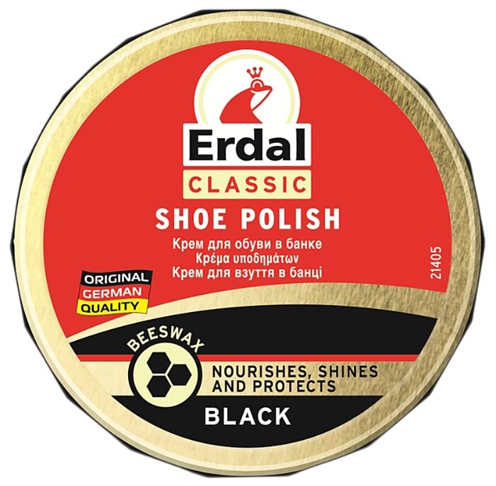 Erdal Classic Крем для обуви в банке черный