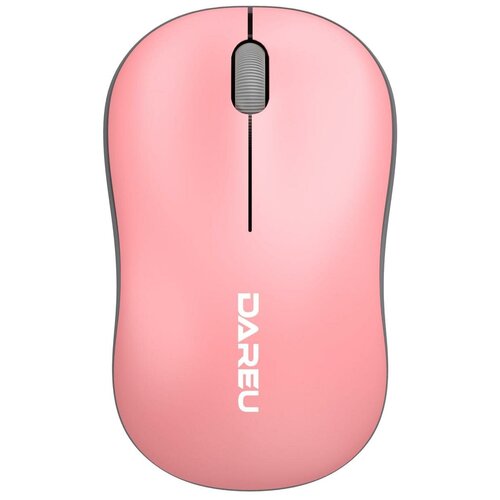 Мышь беспроводная Dareu LM106G Pink-Grey мышь игровая беспроводная dareu em901 pink