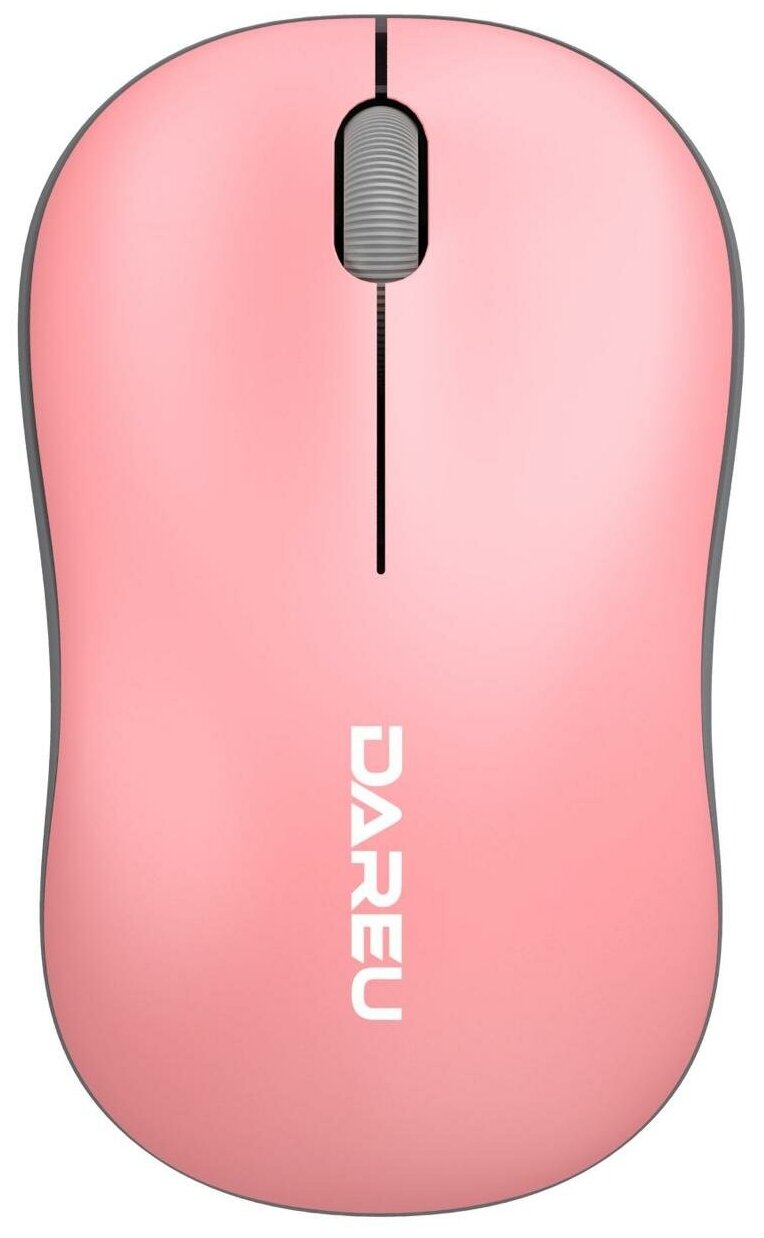 Мышь беспроводная Dareu LM106G Pink-Grey