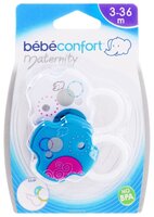 Держатель пустышки Bebe confort с клипсой 3-36 м (2 шт.) белый/голубой