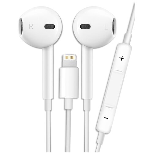 Наушники Проводные для iPhone GQbox Разъем Lightning для Apple iPhone 7 8 X 11 12 13 TOP Качество и Звук 42900₽
