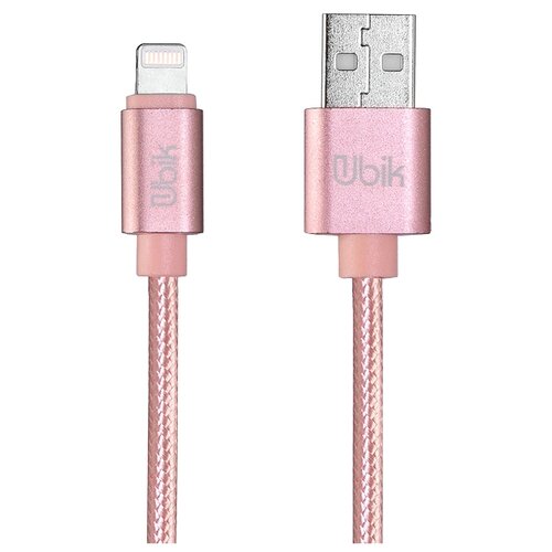 фото Кабель Ubik USB - Lightning (UL09) 1 м розовый