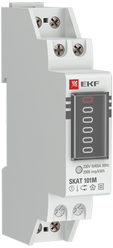 Счетчик электроэнергии однофазный однотарифный EKF SKAT 101М/1 - 5(40) Ш Р M 5(40) А без привязки к региону однотарифный