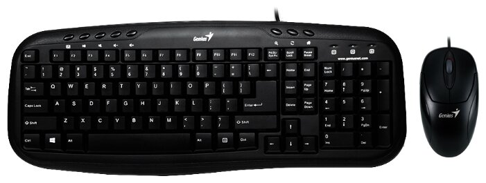 Клавиатура и мышь Genius KM-210 Black USB