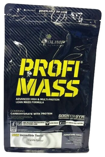 Гейнер Olimp Sport Nutrition Profi Mass, 1000 г, ваниль