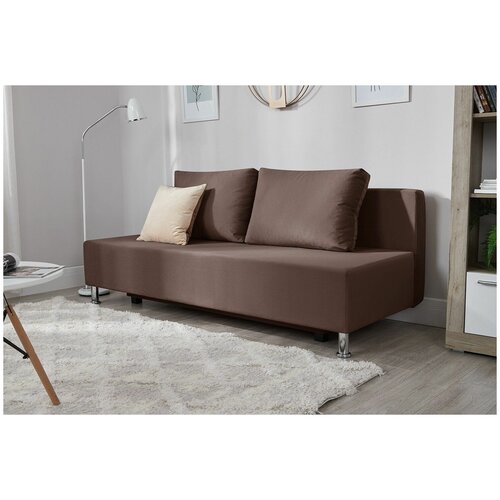 Диван-кровать Фабрика Диван 365 Парма (Balance 235 шоколадный), прямой, раскладной, еврокнижка