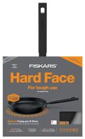 Сковорода FISKARS Hard Face Optiheat 28 см, черный