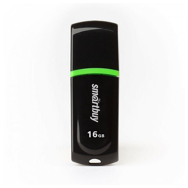 Флеш-накопитель USB 2.0 Smartbuy 16GB Paean Black (SB16GBPN-K)