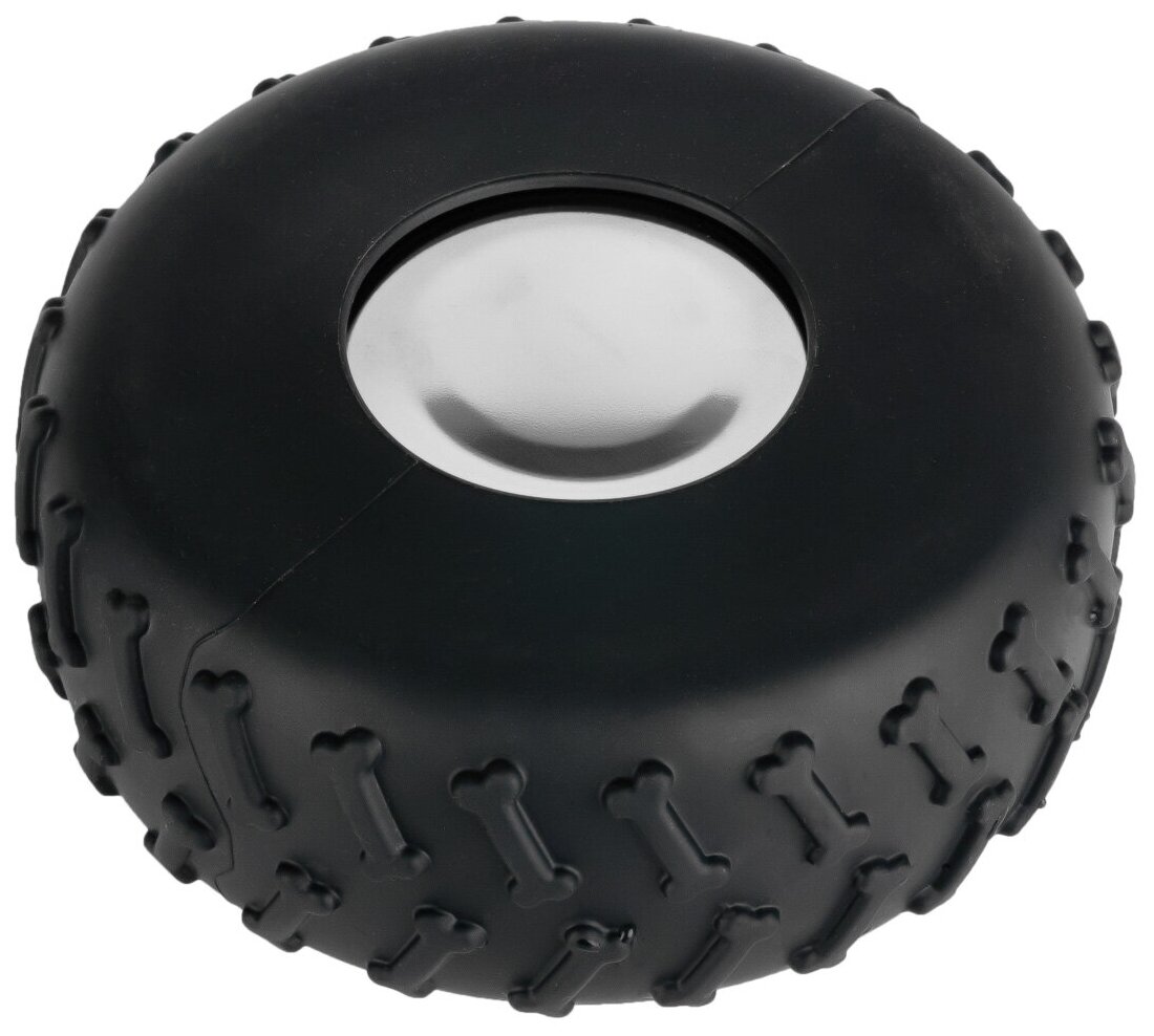 Миска с силиконовым основанием в форме колеса для животных STEFAN, размер L, 700мл, черный, WF89009 - фотография № 5