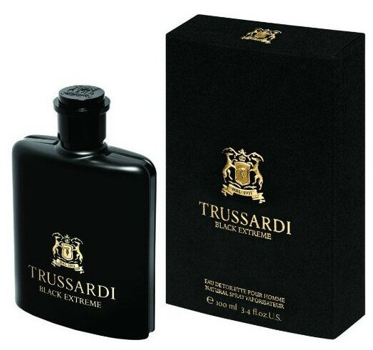 Туалетная вода Trussardi мужская Trussardi Black Extreme 100 мл