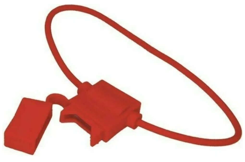 фото Rexant Держатель предохранителя типа Cтандарт прямоугольный красный , 50 шт.