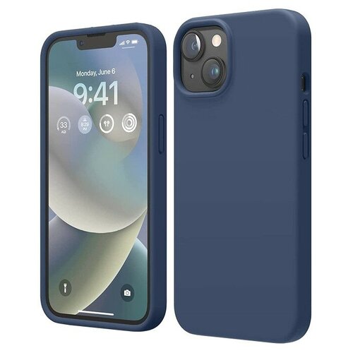 Чехол Elago Soft Silicone для iPhone 14, синий