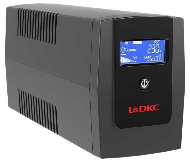 Источник бесперебойного питания DKC INFOLCD800I линейно-интерактивный Info 800VA/480W 3xIEC C13 USB + RJ45 1x8Aч "RAM batt"