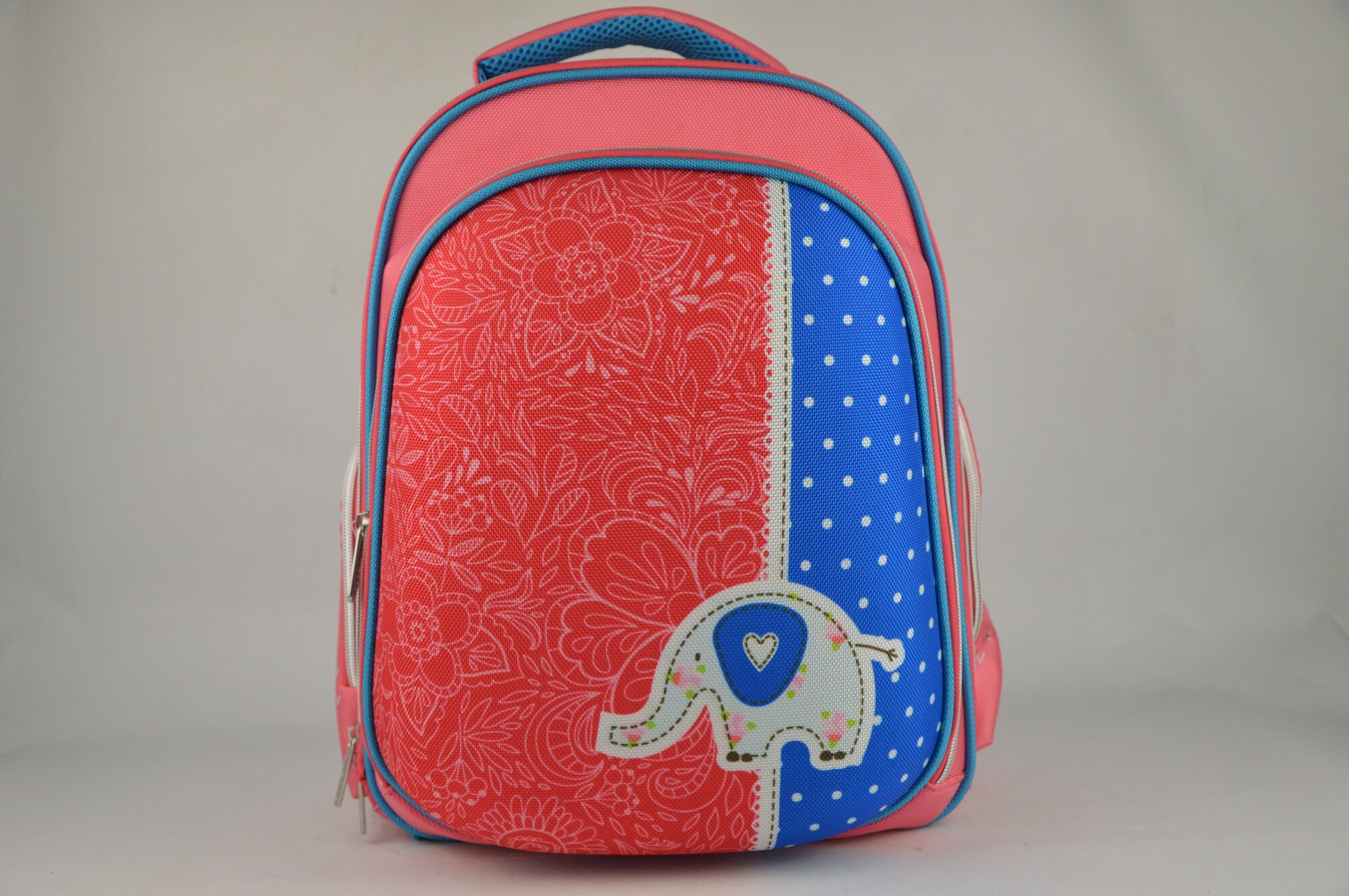 Рюкзак школьный "deVENTE. Step. Elephant" жесткий 38x30x20 см, 2 отделения на молнии, 2 кармана