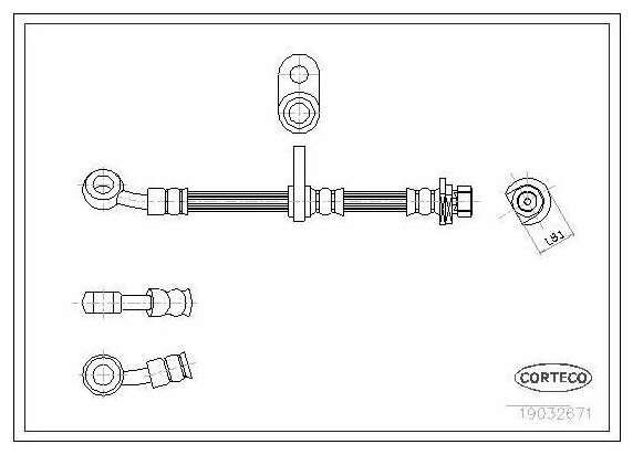 CORTECO 19032671    L (435mm)