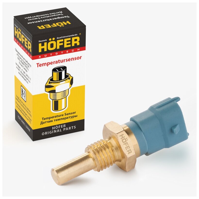 Датчик температуры охлаждающей жидкости Hofer HF 750 939 ГАЗ, УАЗ дв. ЗМЗ-405,409 (Евро-3)