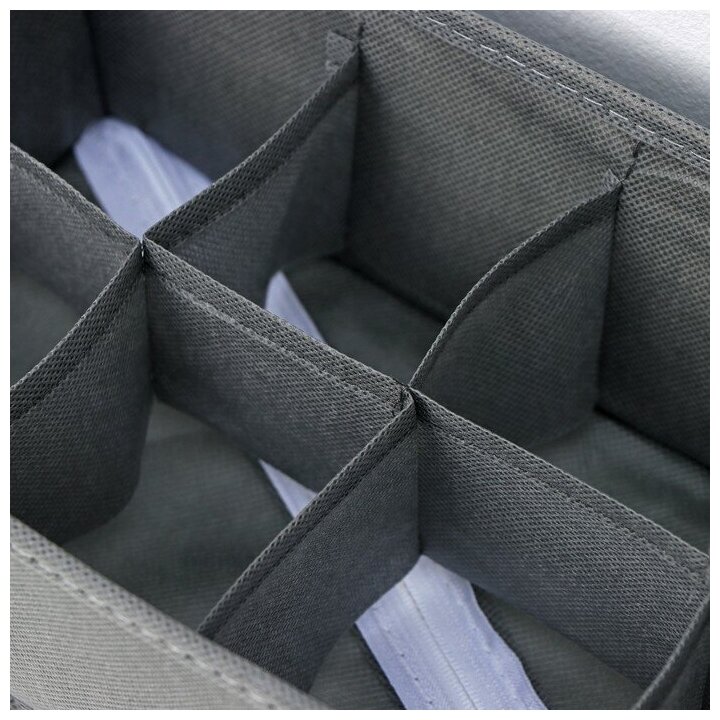 Органайзер для хранения вещей SKYPHOS «Смарт», для белья, 8 отделений, цвет серый
