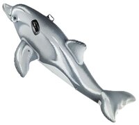 Надувная игрушка-наездник Intex Дельфин 58535 серый