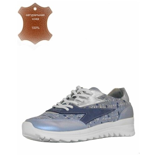 фото Кроссовки , полнота g, размер 36, голубой, синий allee belle