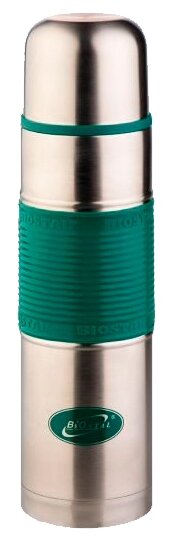 Biostal Термос для напитков BIOSTAL NB-500P-G с кнопкой (0,5л, зеленая резиновая вставка)