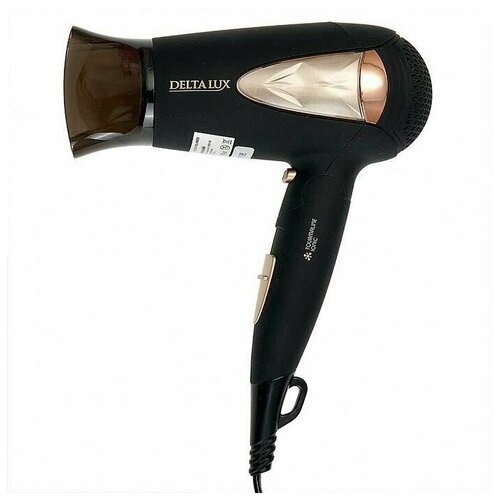 Фен для волос 1400вт ионизфция холодный воздух складная ручка 180100₽