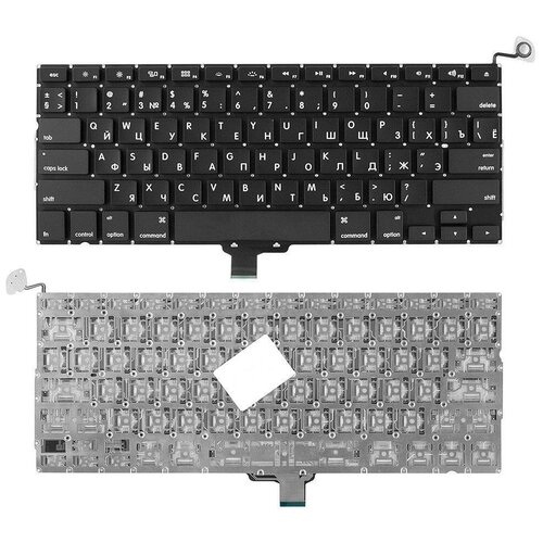 Клавиатура для ноутбука Apple Macbook Air A1304 A1237 Series Плоский Enter Черная без рамки PN A1304 A1237 1506₽