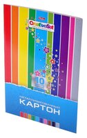 Цветной картон металлизированный Creative Set Hatber, A4, 10 л., 10 цв.