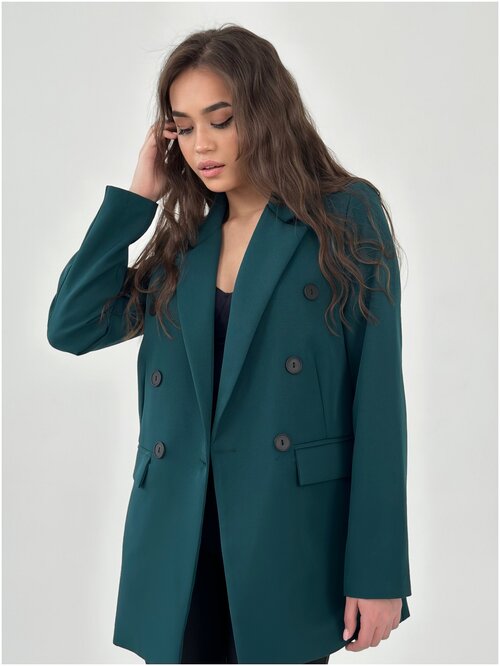 Пиджак , размер 44, зеленый