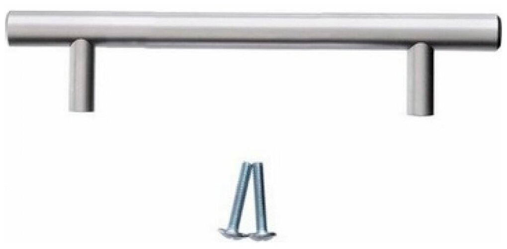 Ручка-рейлинг d12мм 96 мм матовый хром