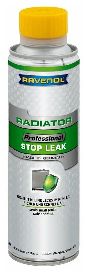 Присадка-герметик системы охлаждения RAVENOL Professional Radiator Stop Leak (0,3 л)